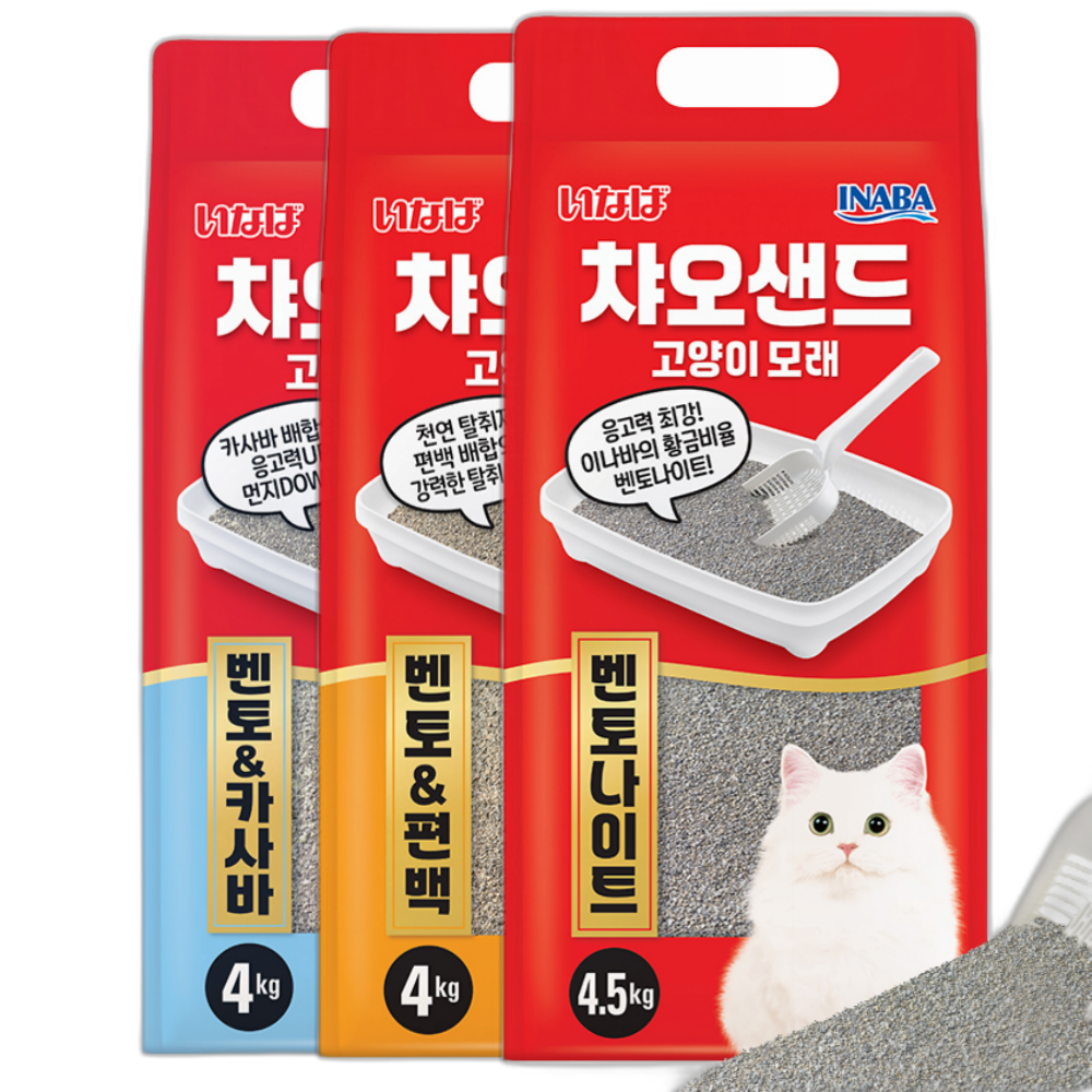 [겟플렉스]이나바 챠오샌드 프리미엄 고양이모래 39,900원