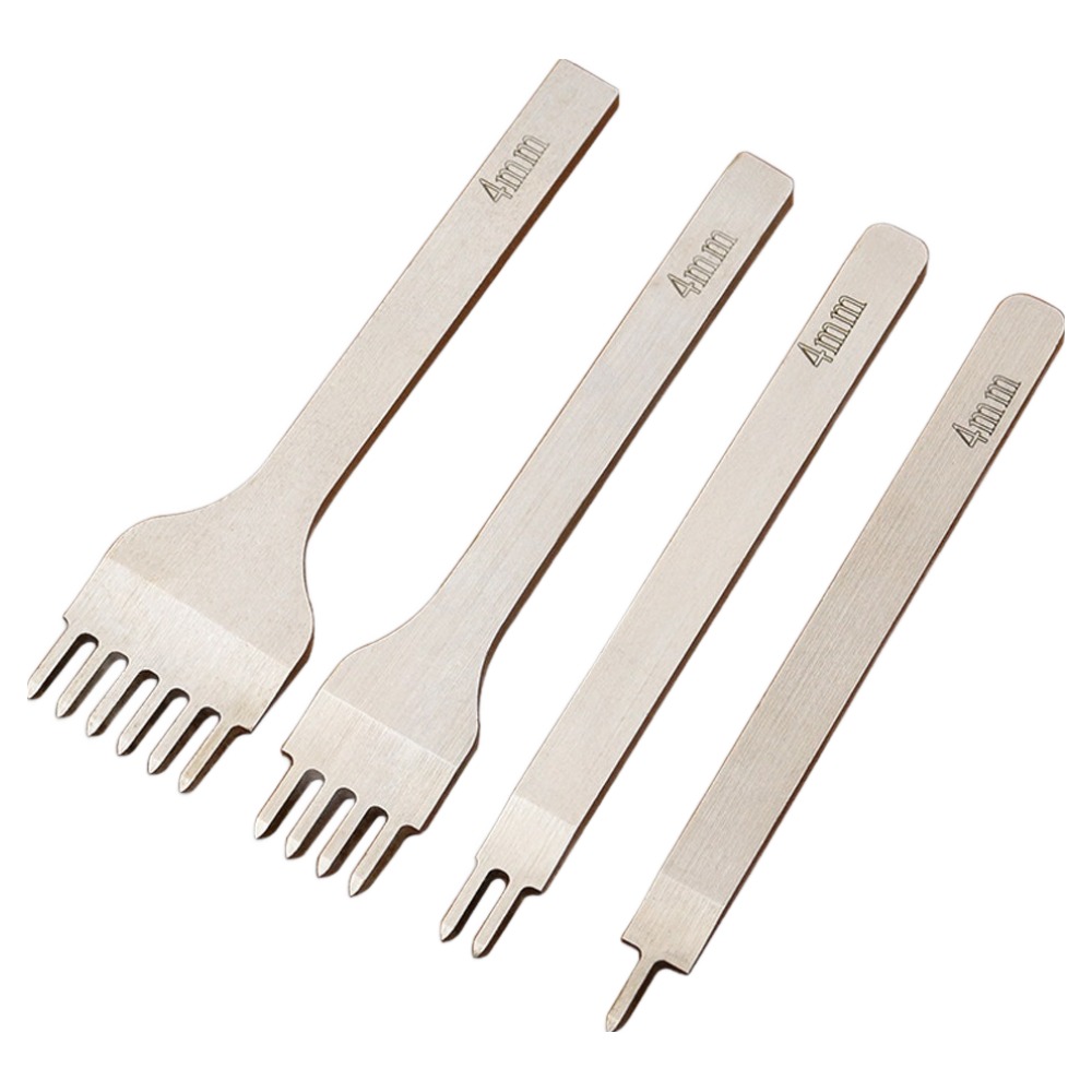 코히모 그리프 오울 가죽 펀칭기 4종 세트 4mm 5W0368, 실버, 1세트 13,300원