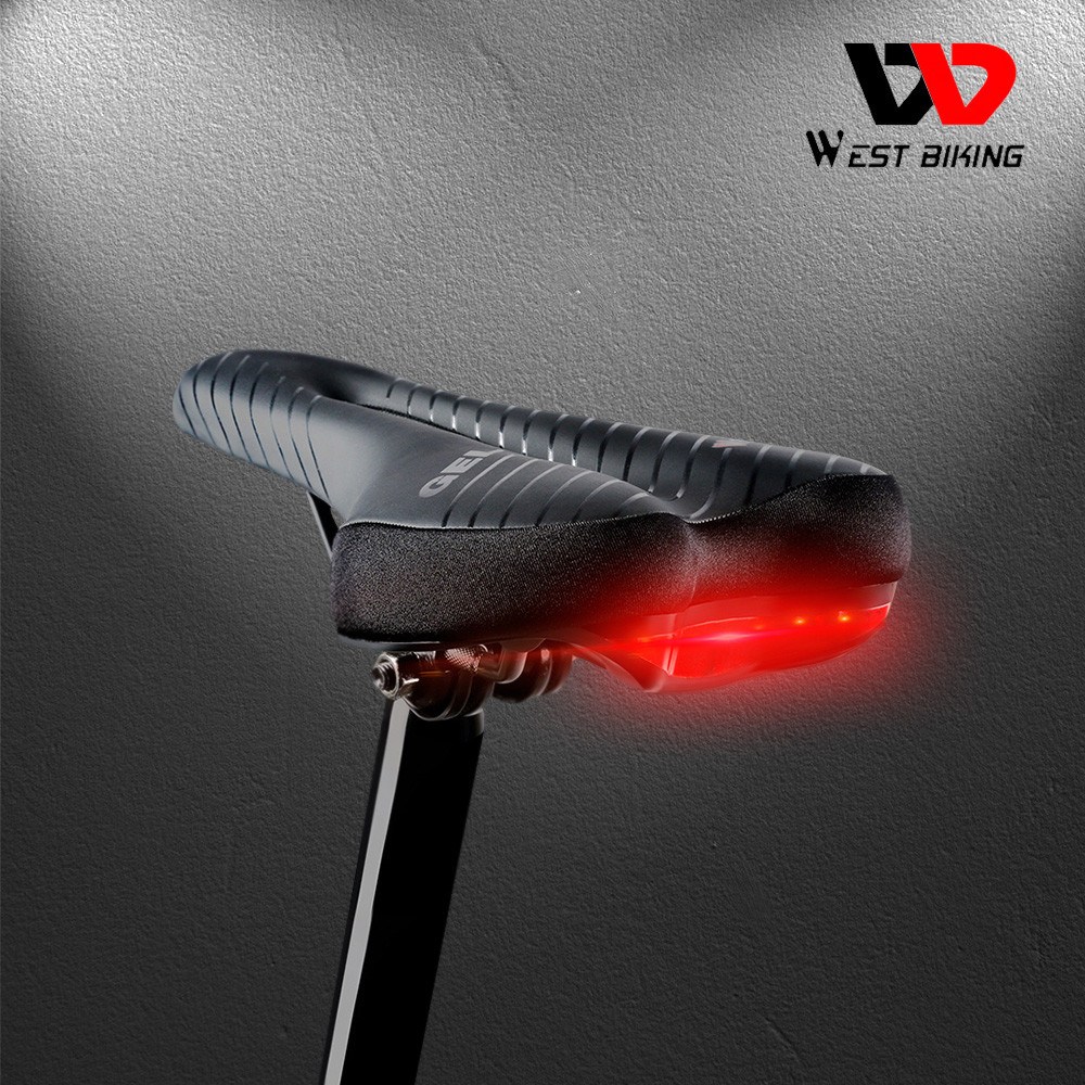 웨스트바이킹 크로몰리 레일 야간 안전 후미등 소프트 안장 25,000원