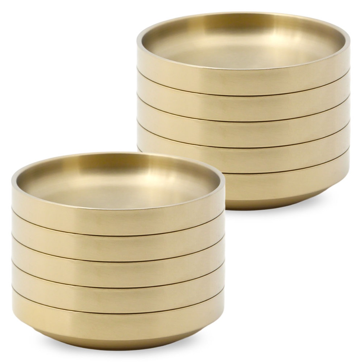 [청년주방] 홈즈 티타늄 코팅 진공식기, 10개, 이중찬기 4호 15.5cm 75,000원