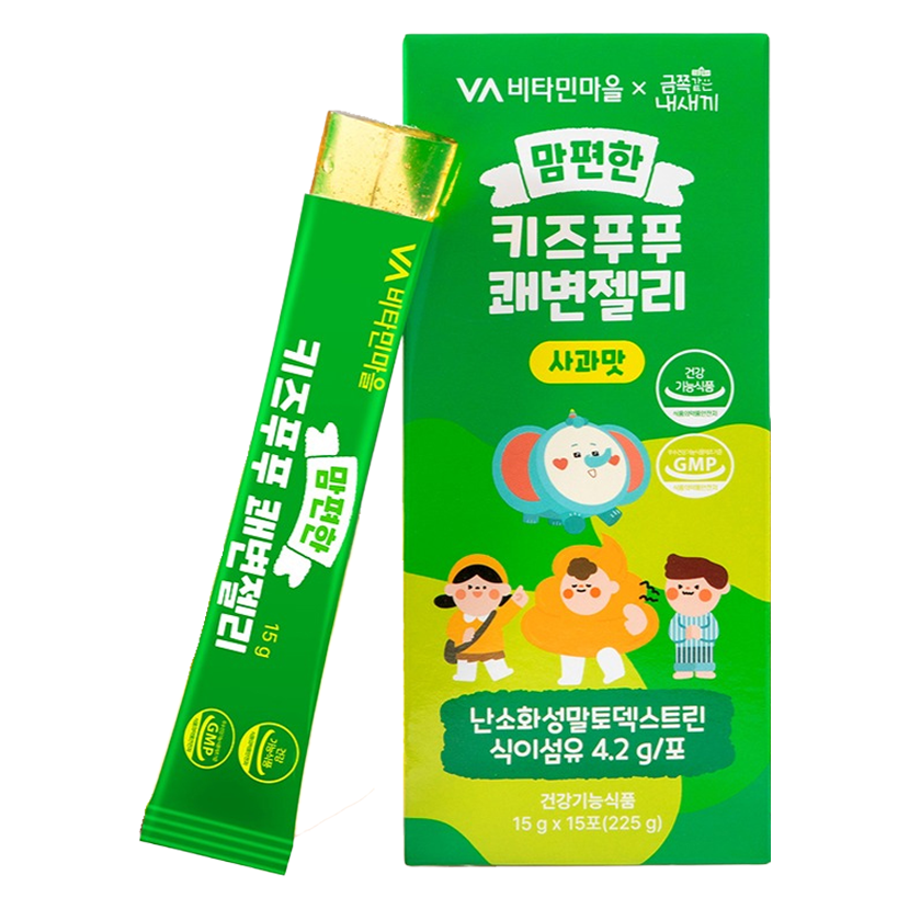 비타민마을 금쪽같은내새끼 맘편한 키즈푸푸 쾌변젤리, 15회분, 1개 14,900원