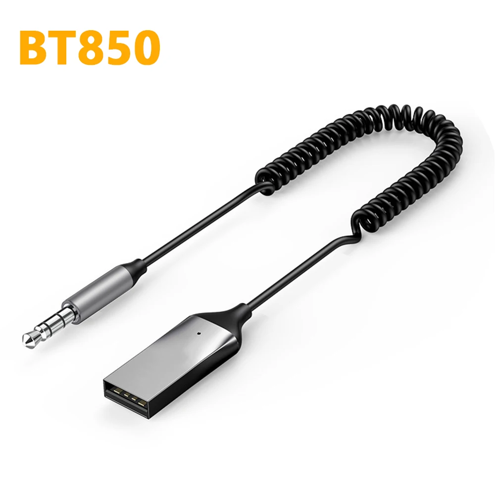 자동차 태블릿 블루투스 수신기에 대 한 AUX 블루투스 자동차 어댑터 동글 케이블 5.0 USB 3.5mm 잭 스피커 4,600원