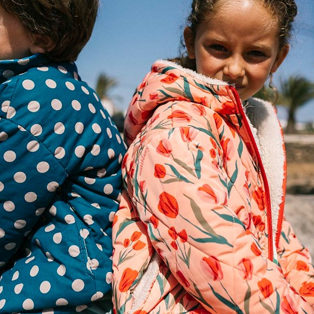 마틸다엔와이 여아용 튤립 꽃 양면 누빔 뽀글이 패딩 82,970원