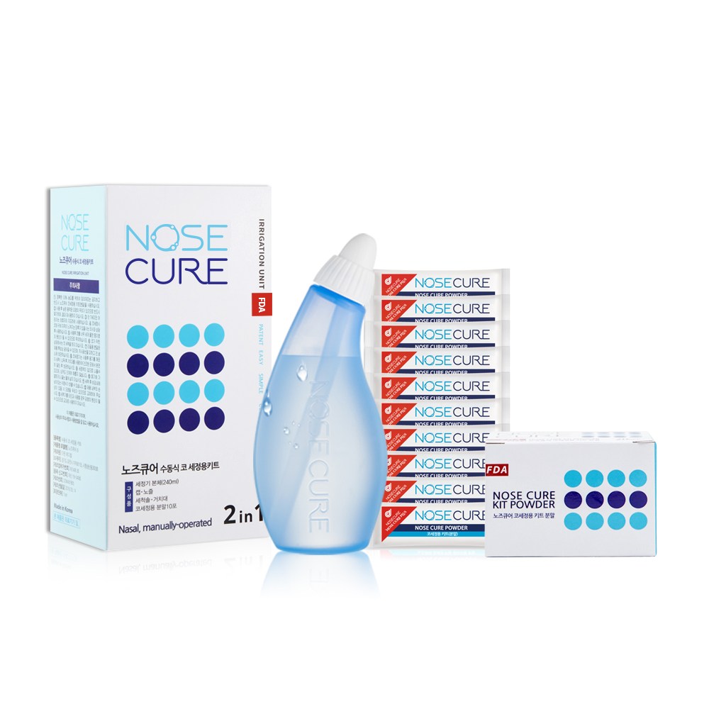 노즈큐어 블루 코세척기 세트+코세척분말 30포 11,700원