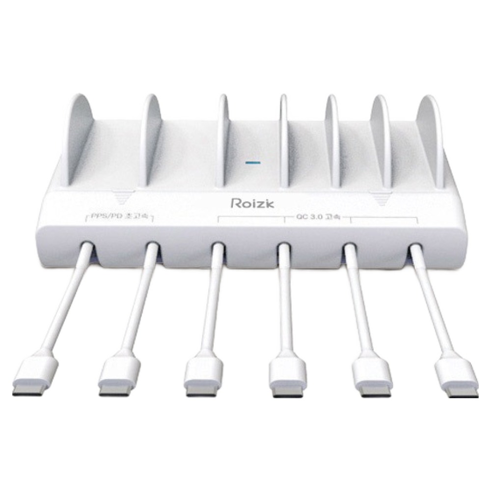 로이직 초고속 PPS PD 6포트 멀티충전기 RZ-615 화이트 + C타입 케이블 6p 세트, 화이트, 1세트 51,800원
