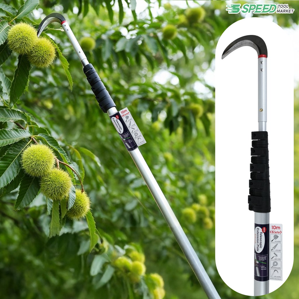 국산 갈고리 장대낫 6단 10M 고지낫 현수막끈 비닐 제거 낚시 수초제거기, 1개 96,500원