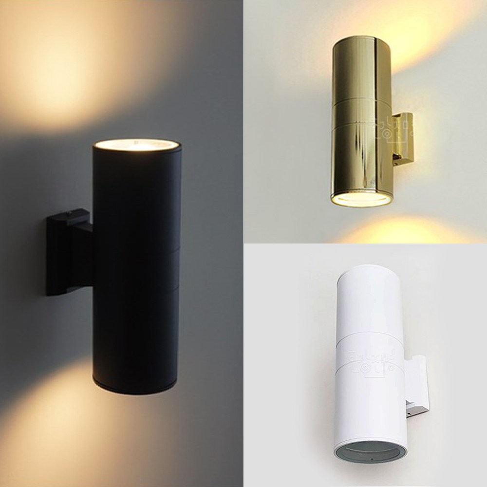 원통 외부벽등 2등 + LED 전구 포함 세트 야외벽등 실외인테리어 20,000원