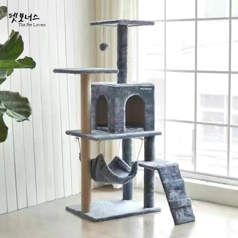 펫보너스 피부친화적 올인원 울 해먹 숨숨집 캣타워 48,800원