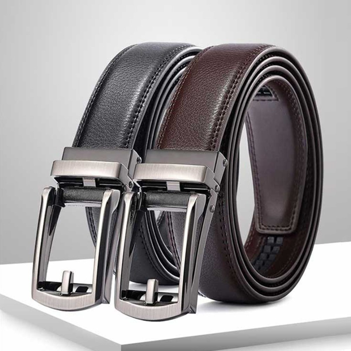 라이프미 소가죽 자동벨트 1+1 남성벨트 정장 캐주얼 자동버클 허리띠 29,900원