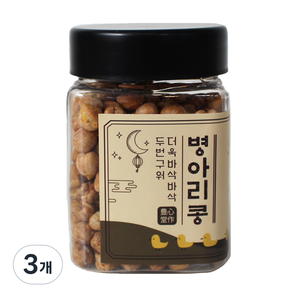 풍심당 두번 구운 병아리콩, 저당간식, 회사 간식, 건강간식, 120g, 3개 13,800원