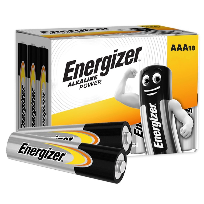 에너자이저 알카라인 AAA 건전지, 18개입, 1개 14,900원