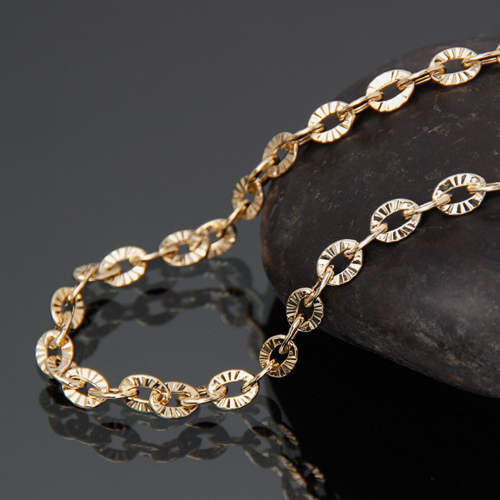 주리에떼 14K 18K 여자 데일리 볼드 할로우 6mm 아우라 체인 금 목걸이 1,488,800원