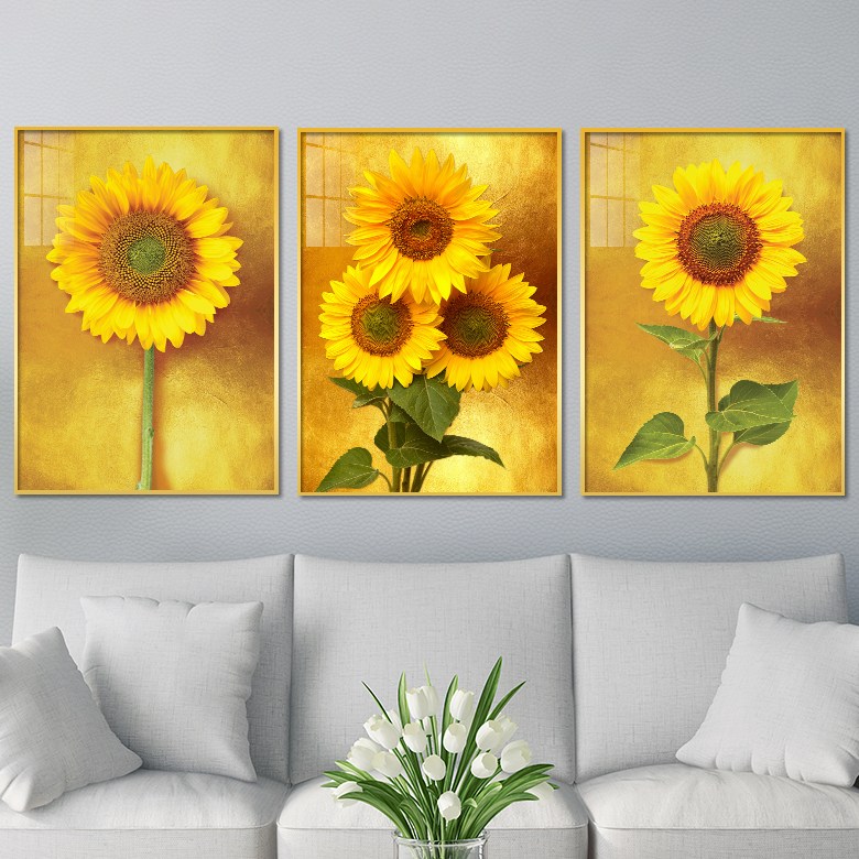 아트블루 풍수에 좋은 황금 해바라기 꽃 그림 인테리어 액자 89,700원