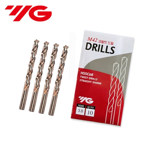 와이지원 코발트 드릴 4.7mm, 10개입 스트레이트생크 스덴 기리 D2101047K 29,900원