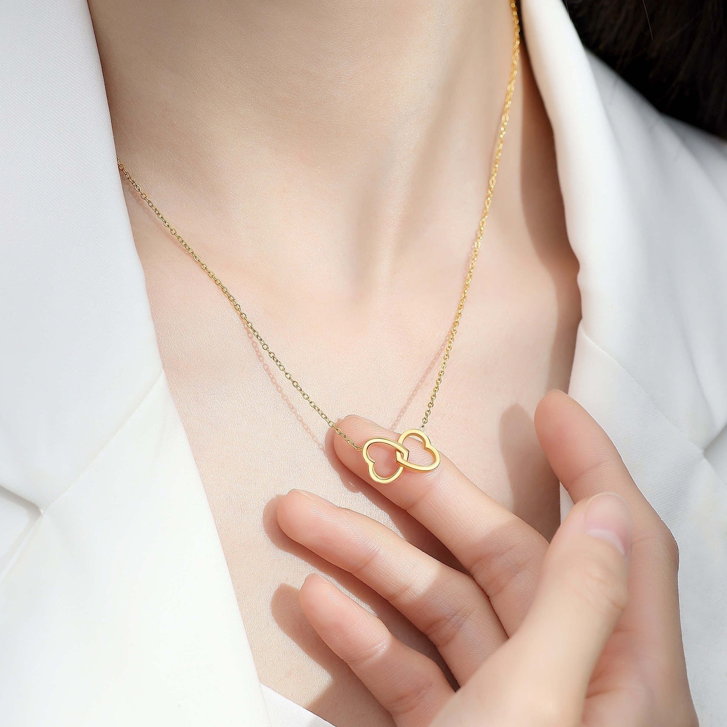 14K/18K 여자 하트목걸이 여성목걸이 1주년 프로포즈 생일 기념일 선물용 팬던트 금 목걸이+쇼핑백 218,800원