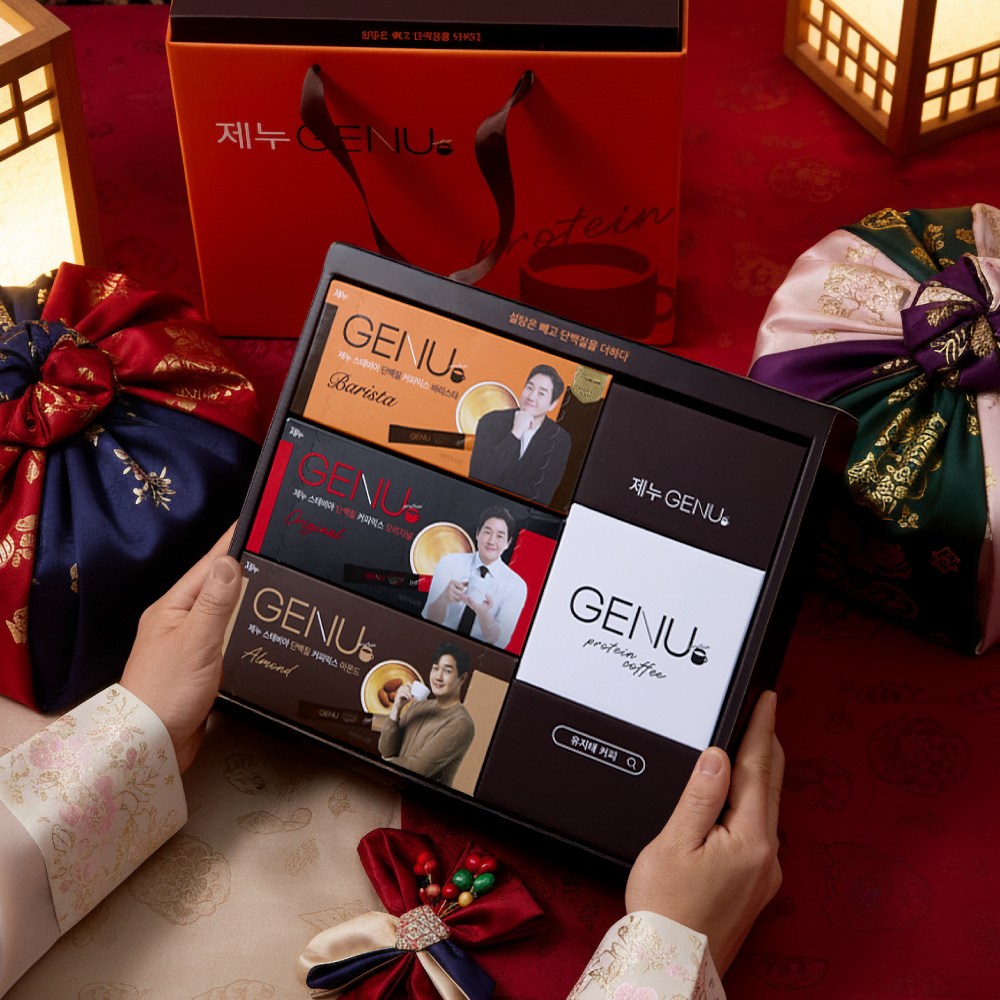 제누 스테비아 단백질 커피믹스 선물세트 3종 혼합 60개입 1개 50,100원