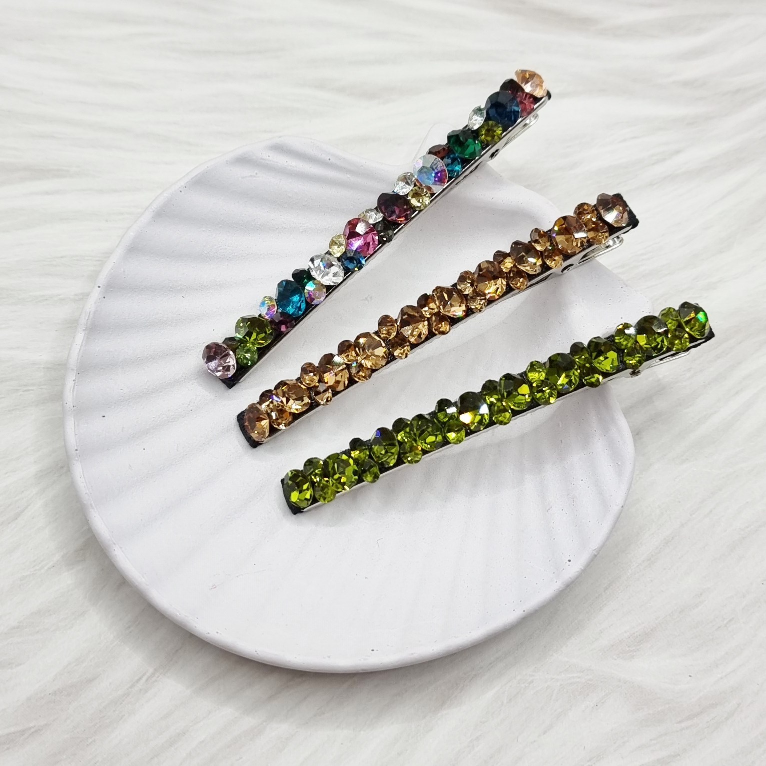 에떼리본86 스와로브큐빅 집게핀 7cm 3P세트 16,900원