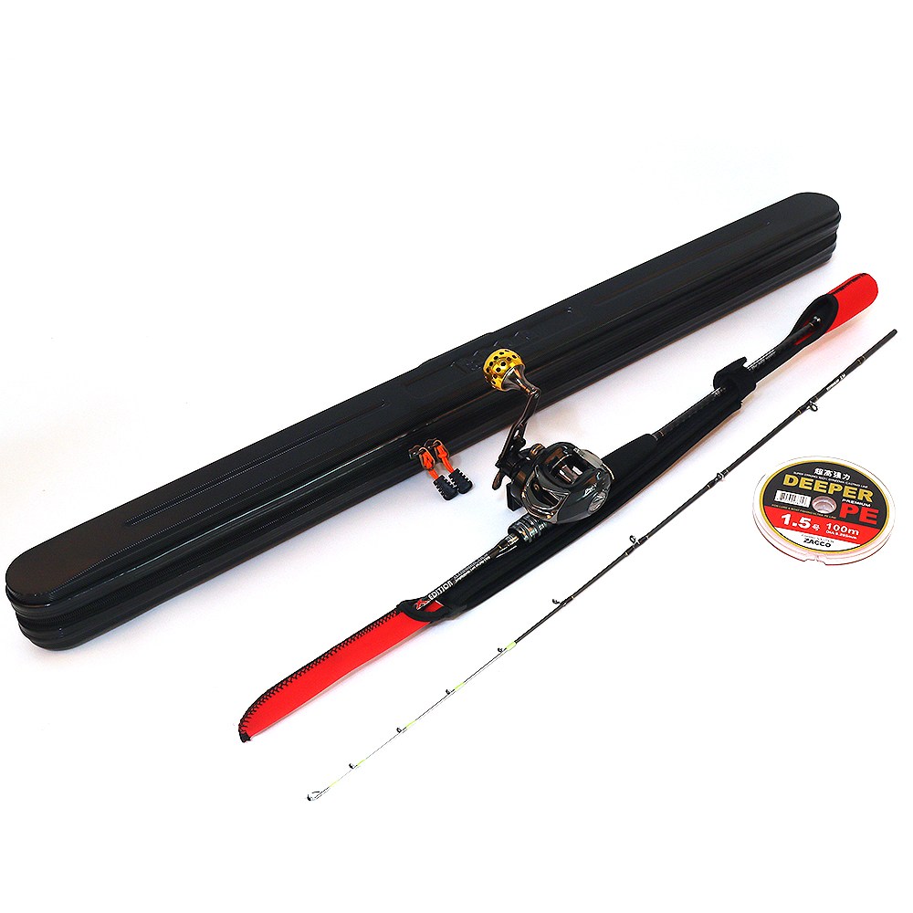 티타늄 TITAN 쭈꾸미 문어 낚시대+베이트릴+가방 세트, 쭈꾸미 우핸들세트 148,000원