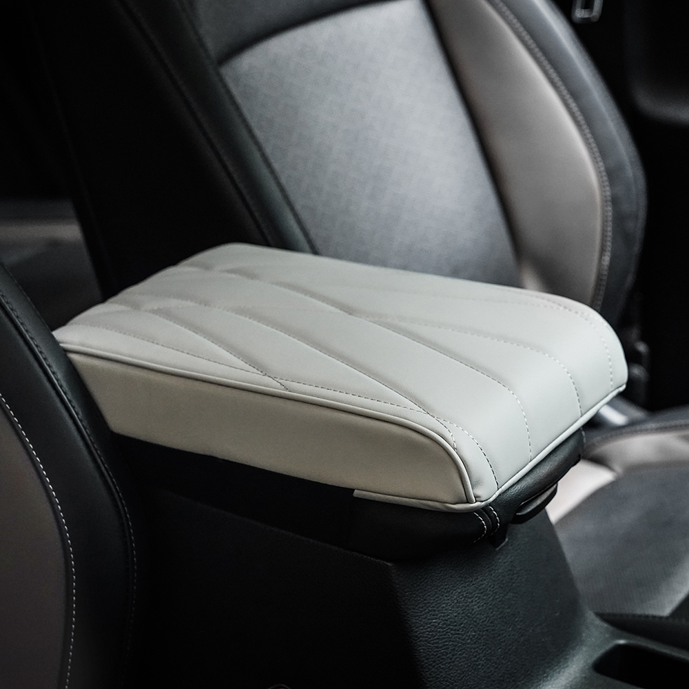 가온 자동차 콘솔박스 다이아몬드 팔걸이 쿠션, 1개, 웜그레이 20,900원