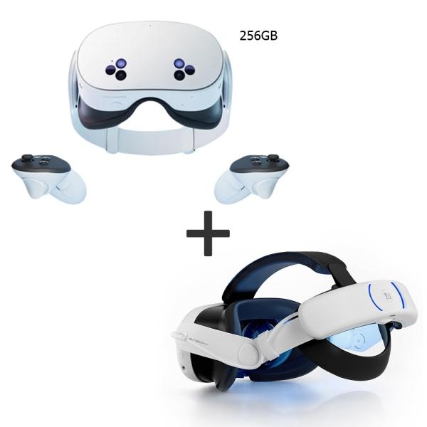 (Meta) Meta Quest 3S 메타퀘스트 VR 기기 (256GB)(본품+고용량 배터리 헤드 스트랩 BINBOK VR T3 8000mAh) 628,180원