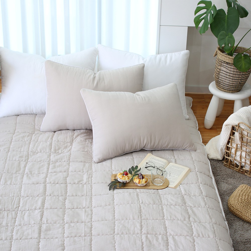 시엘 세미마이크로 누빔요커버 애쉬베이지 루디아홈베딩 83,000원