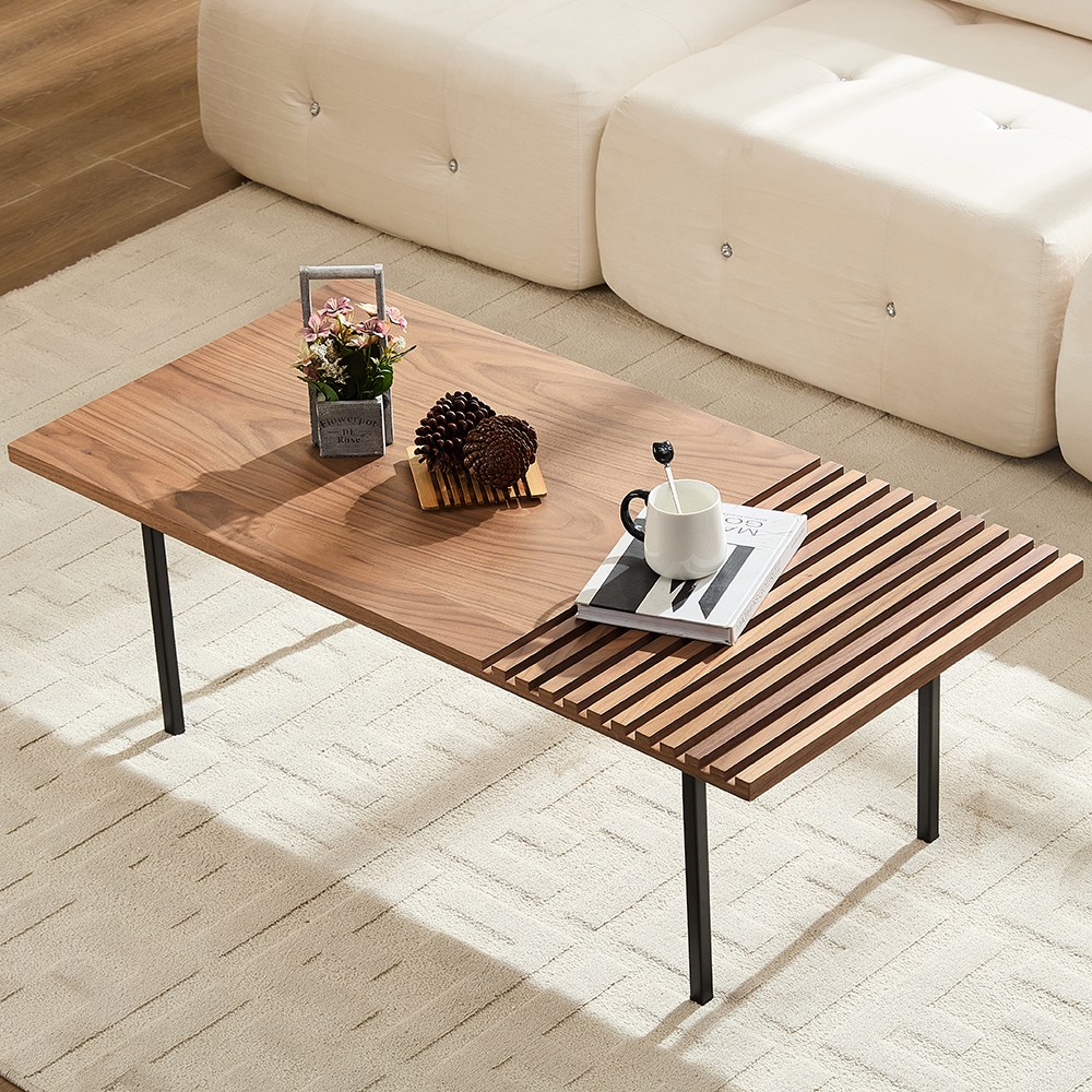 하조이 북유럽 모던 디자이너 감성 월넛 거실 테이블 고급 원목 느낌 쇼파 테이블 139,000원