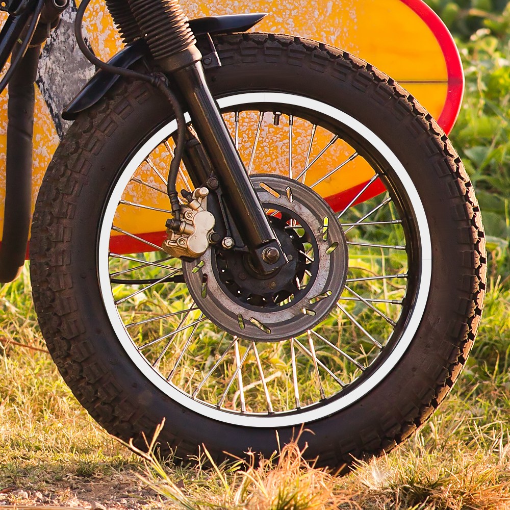 오토바이 자동차 휠스티커 림테이프 휠테이프 10인치 부터 19인치까지, 빨강, 1개 4,490원