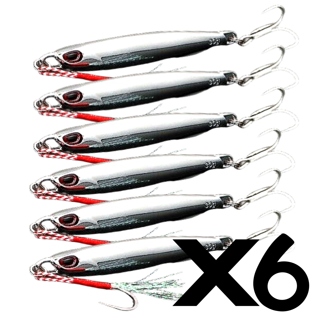 합금 크롬 메탈 지그 15g 20g 30g 40g 6개세트 지깅 삼치,농어,참치,부시리,갈치,고등어,볼락,우럭 18,900원