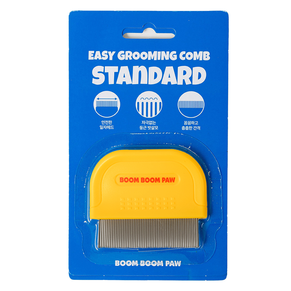 붐붐포 반려동물 이지 클린 그루밍 눈꼽빗 스탠다드 일자 6.5 x 5.5 cm 5,900원