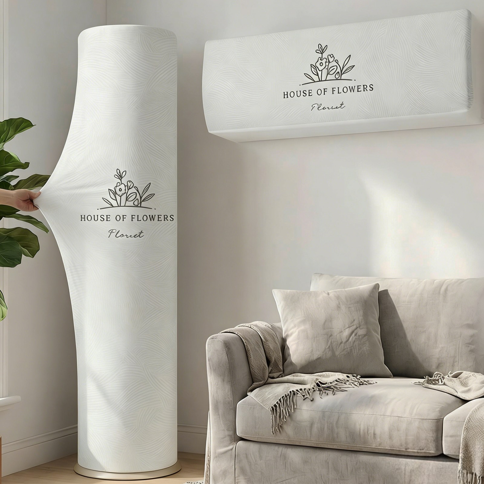 KEMEI 에어컨커버 2 in 1 커버세트 거실올핏 스판에어컨기먼지커버 24,900원