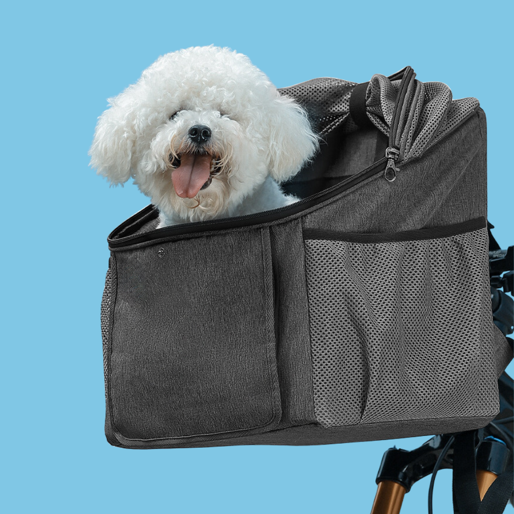 자전거 강아지 바구니 반려동물 이동가방 애견 고양이 자전거 바구니 앞바구니 안전 고정 분리형 펫 캐리어, 1개 46,500원