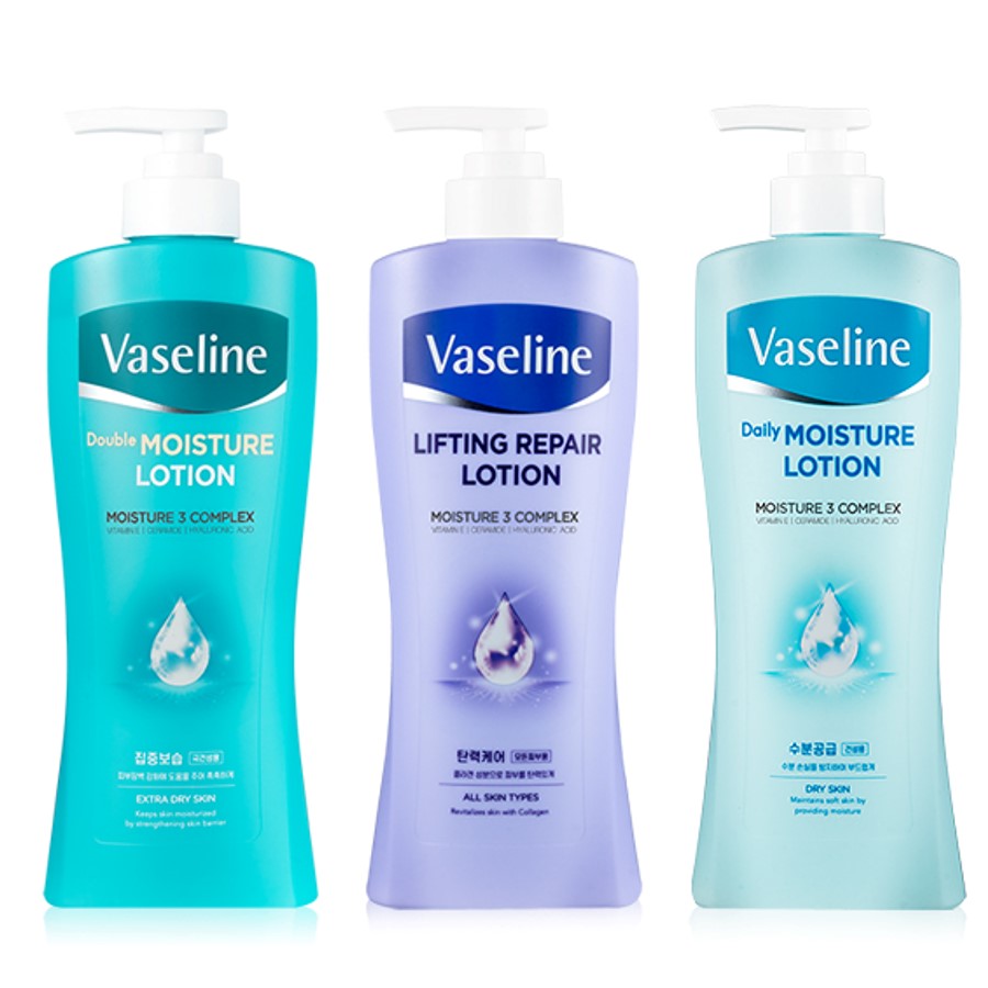 애경 바세린 바디로션 데일리 + 더블모이스처 + 리프팅, 1개, 450ml 15,000원