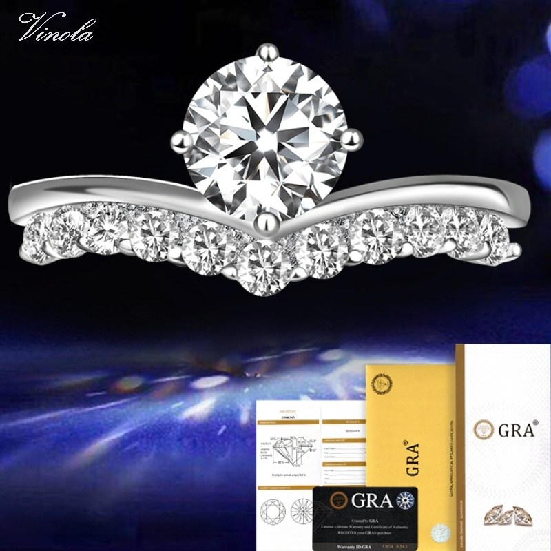 [VINOLA]D컬러 모이사나이트1캐럿2캐럿 GRA인정서여성용 925 실버4프롱랩다이아오픈반지 33,970원