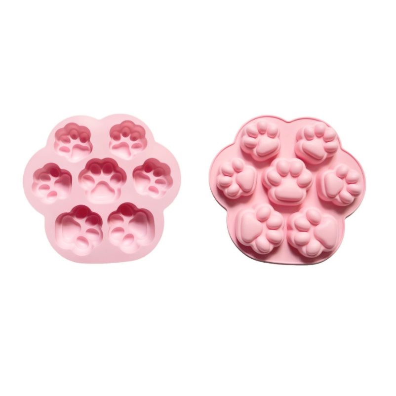 임시 실리콘 몰드 고양이발바닥 발모양7구 비누몰드 2,600원