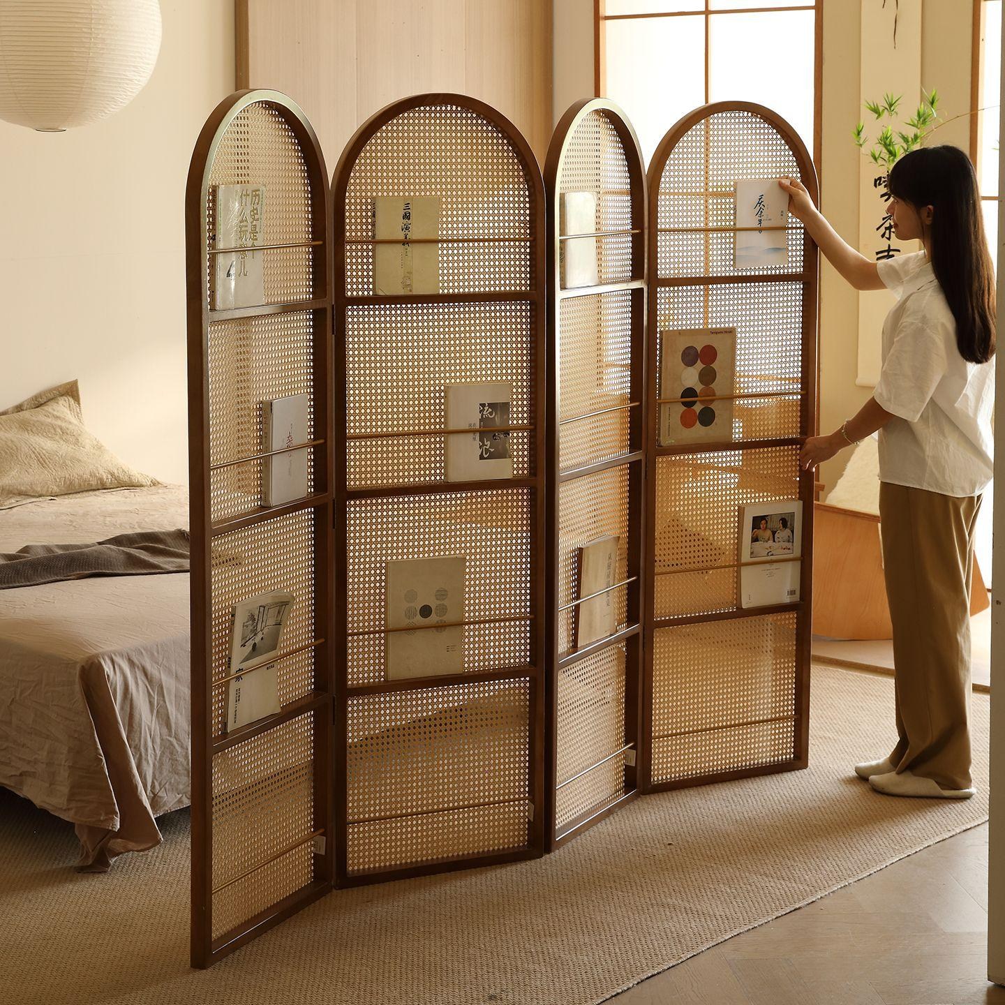 책꽂이 파티션 책장형 선반 호두색 공간분리 가벽 거실 410,900원