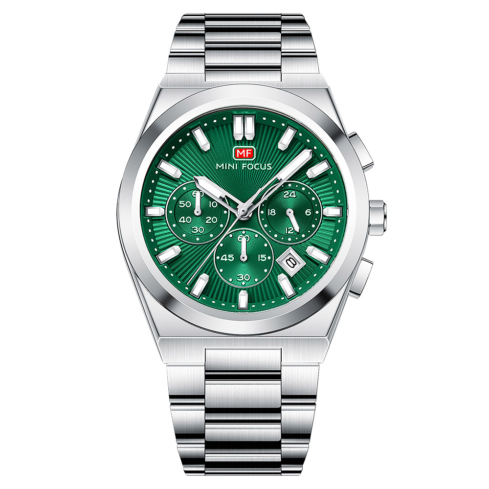 미니포커스 크로노그래프 메탈 밴드 남성 손목시계 MF0614G 44,000원