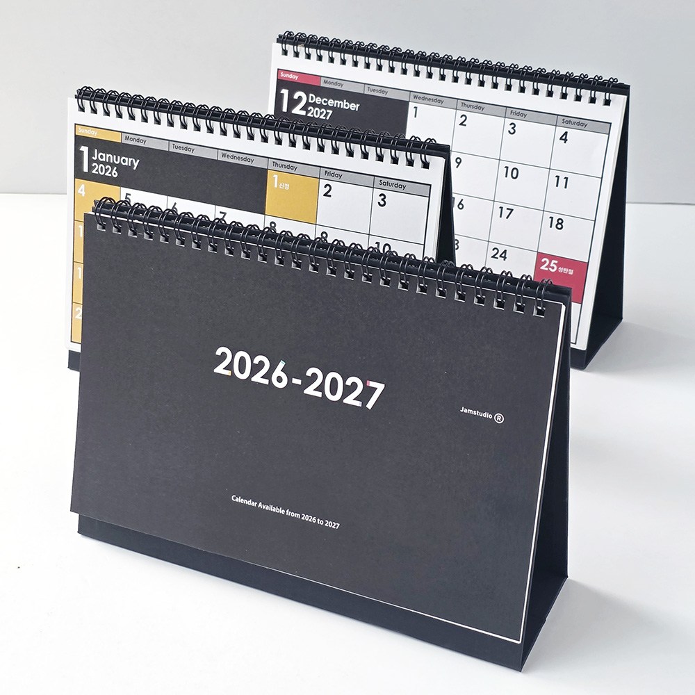 잼스튜디오 2026년 레인보우 탁상 달력 2년 캘린더 26-27년, 1권 11,410원