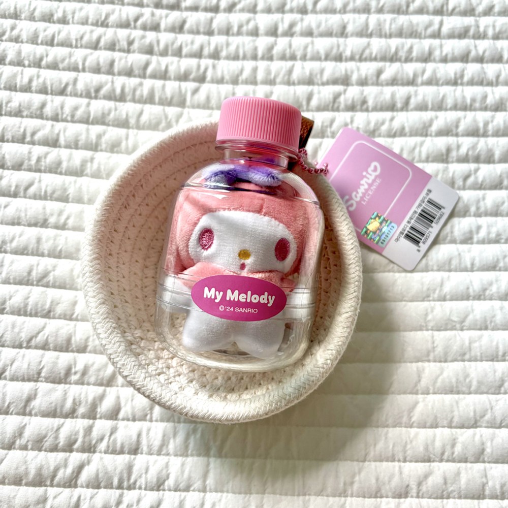 산리오 봉제인형 가방걸이 보틀 키링 13cm 애착인형 졸업선물 인형선물 축하선물 학예회 재롱잔치 10,400원