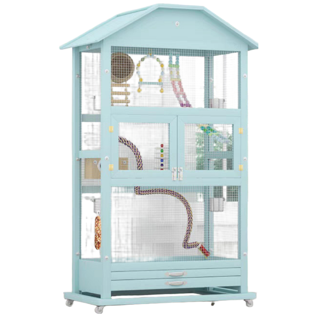 블루버드 우드 새장 파스텔 케이지 대형 핑크 풀세트 슈가글라이더 사육장 날림장 햄스터, 1개, 우드 대형 331,200원