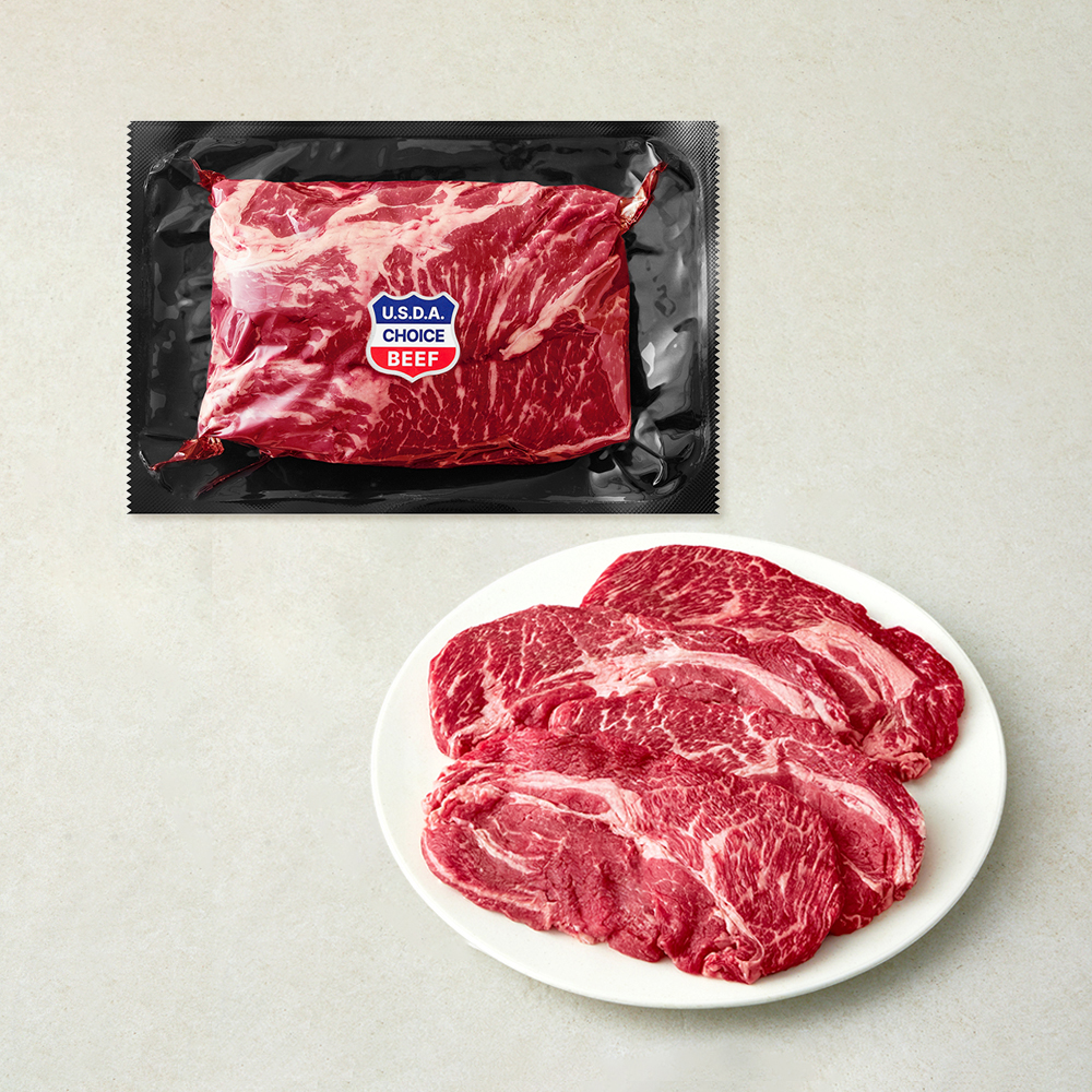 [로켓프레시] 미국산 초이스 척아이롤 구이용 (냉장) 25,900원