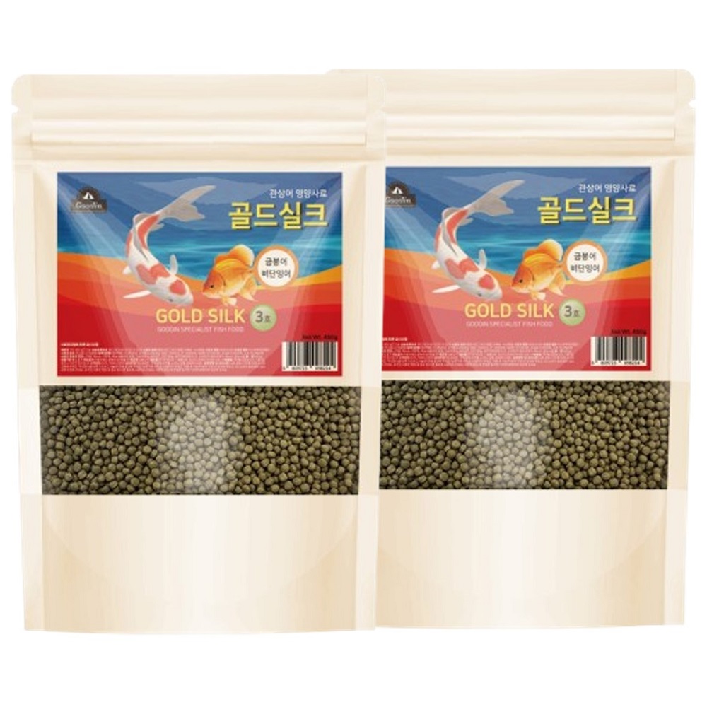 구딘 골드실크 부상성 금붕어 잉어 관상어사료 3호 6,500원