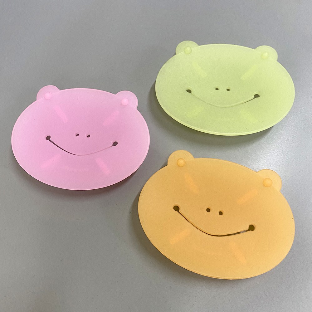 파미레 실리콘 개구리 비누받침, 파스텔그린, 1개 1,500원