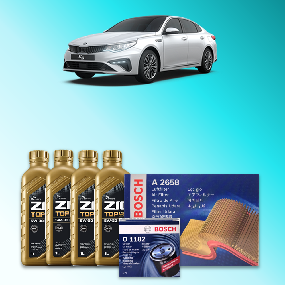 더 뉴 K5 (JF) 2.0 LPG 엔진오일세트 SK 지크 탑 LS 5W30 (ZIC TOP LS) 80,400원