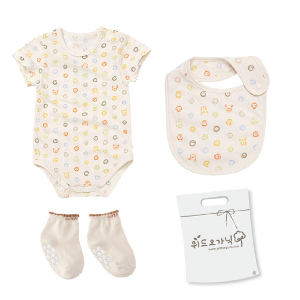 위드오가닉 여름 기획 바디수트 3종세트 + 쇼핑백 23,000원