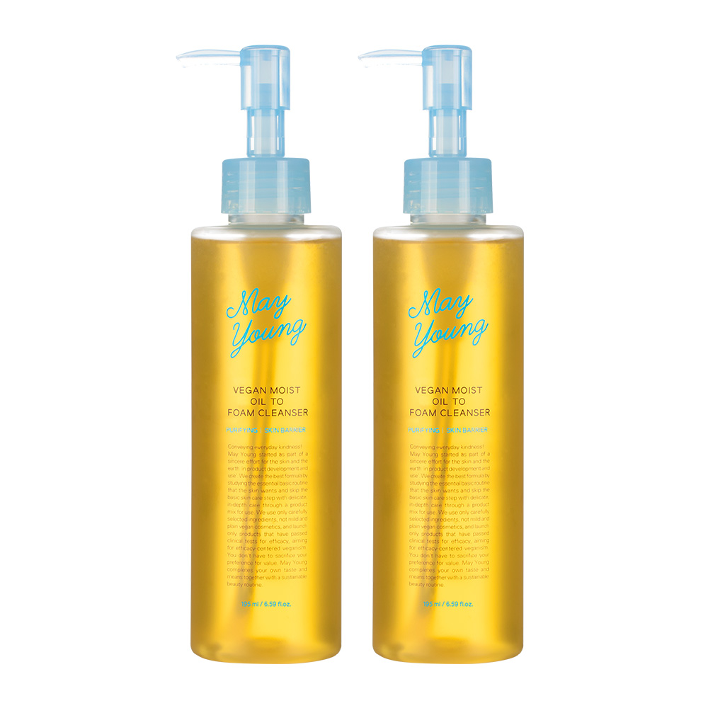 [공식몰] 메이영 비건 모이스트 클렌징오일 투 폼클렌저 38,000원