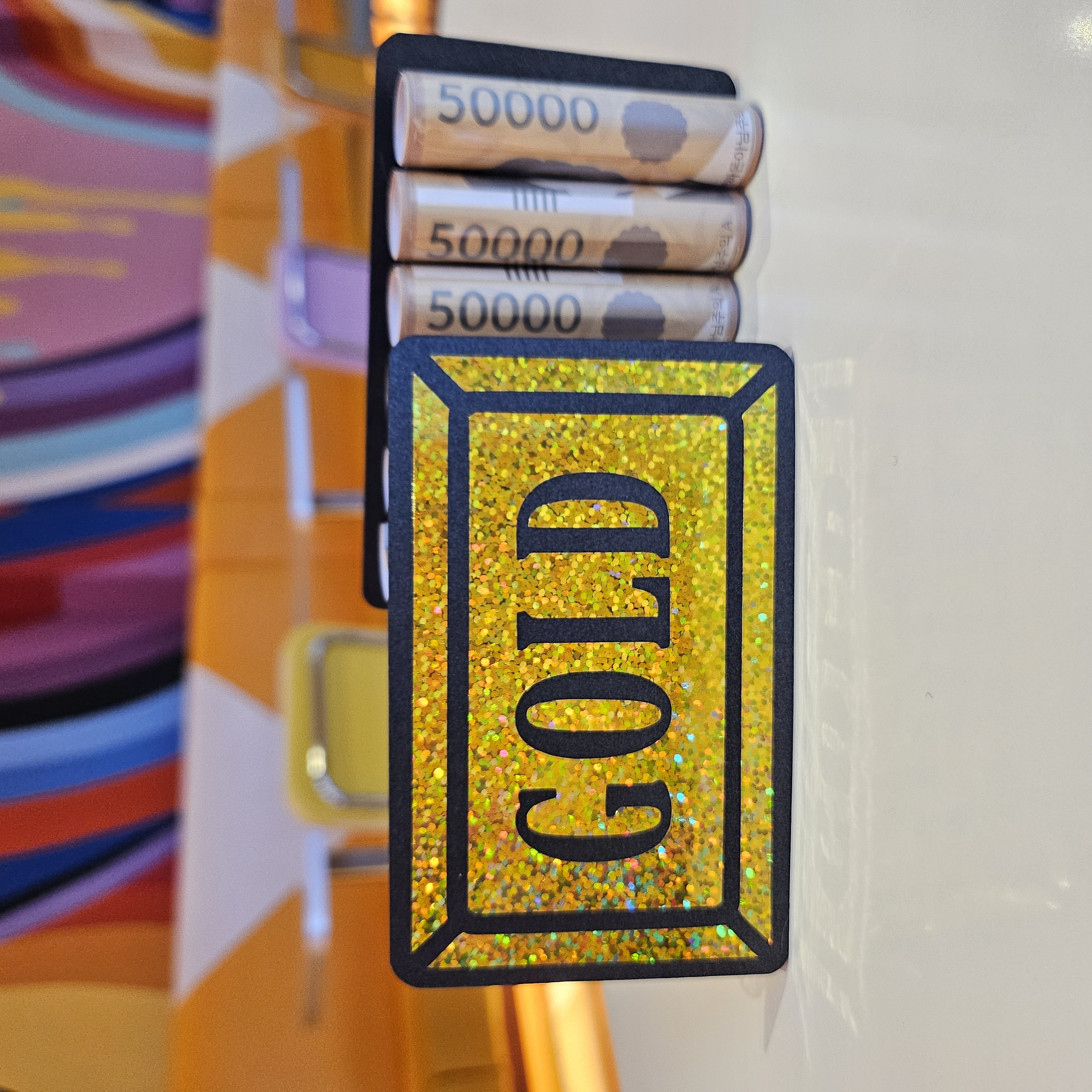 골드 용돈 봉투 이벤트 상품권 명절 부모님 생신 어버이날용 골드바 머니홀더, 1개, 골드 12,900원