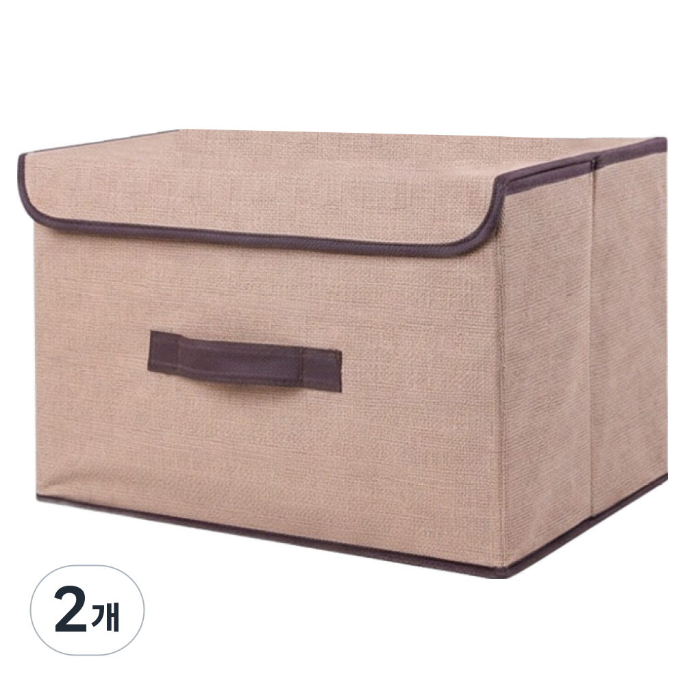 앞날창창 뚜껑형 패브릭 수납 리빙박스 14,100원