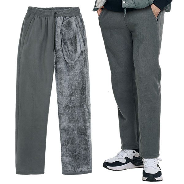 [이지바이] (1+1) 남성 융기모 플리스 트레이닝복 바지_비교불가 융털안감 방한 방풍 운동복 작업북 아웃도어 스판 빅사이즈 팬츠 45,980원