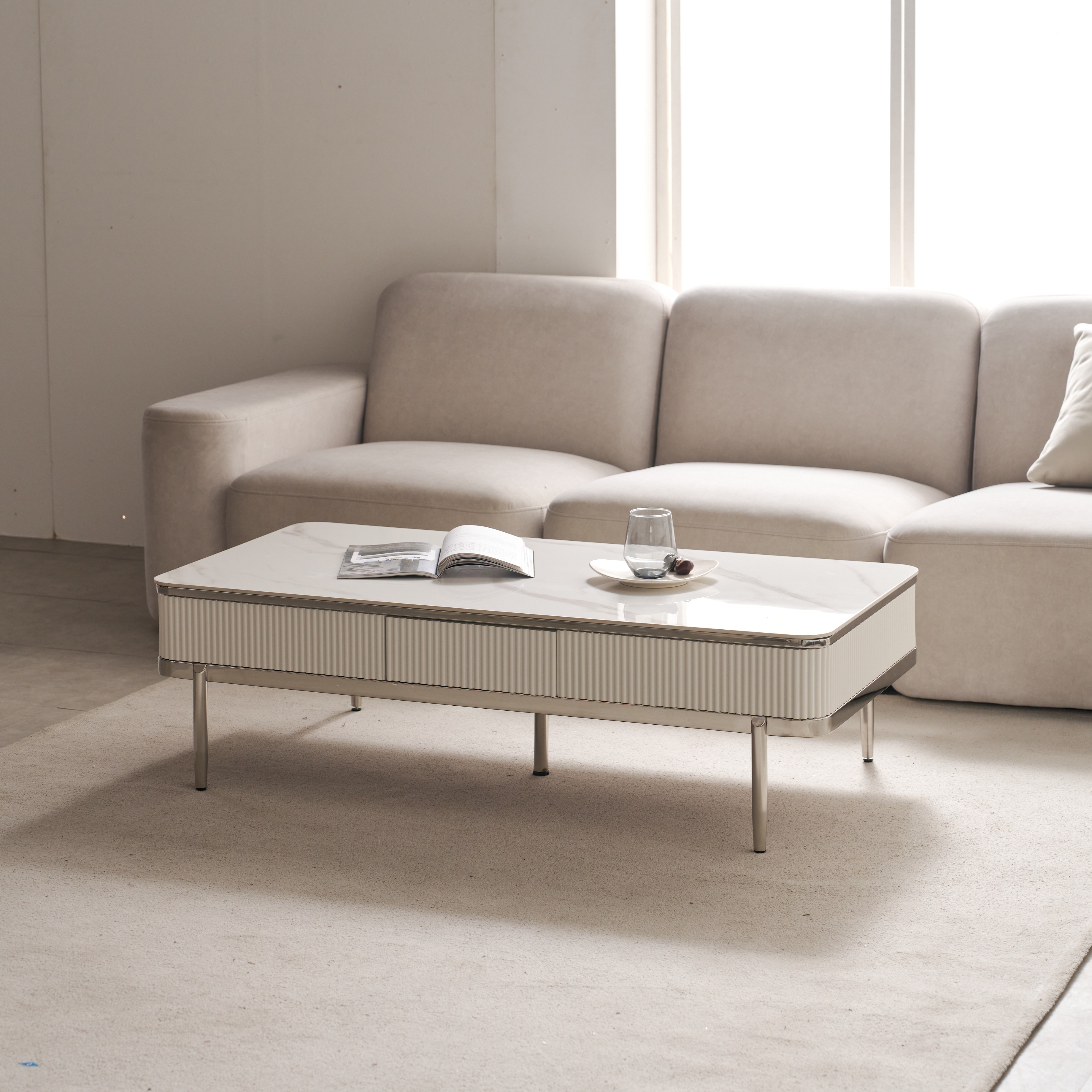 플레르가구 피오코 템바보드 인테리어 소파 테이블 1200 방문설치 488,000원