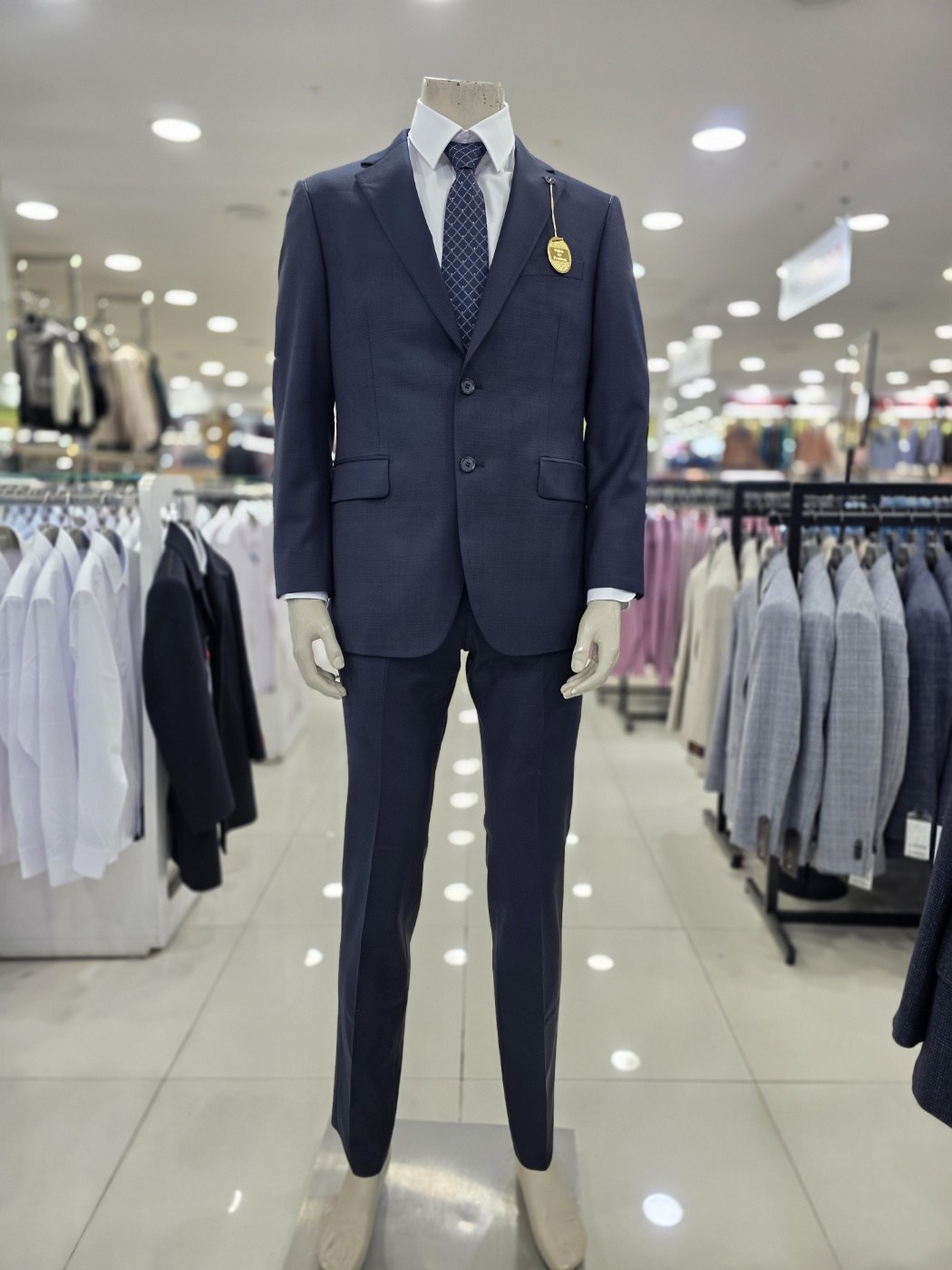 인디안 웰메이드 남성 기본핏 울혼방 잔체크 정장세트 MAC GA5S 2221 327,000원